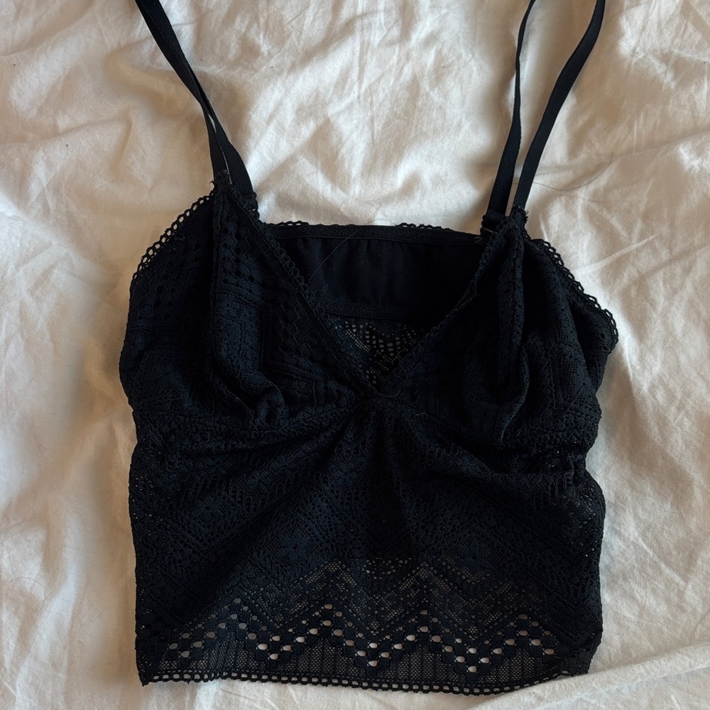 Elegant Black Lace Women’s Top